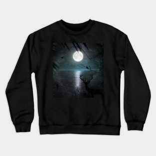 When the moon 2 Crewneck Sweatshirt